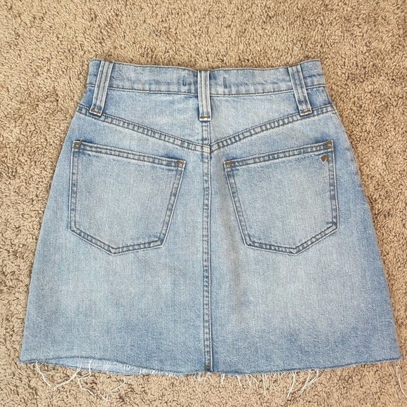 Madewell Rigid Denim A-Line Mini Skirt: Cutout Edition - Picture 6 of 14